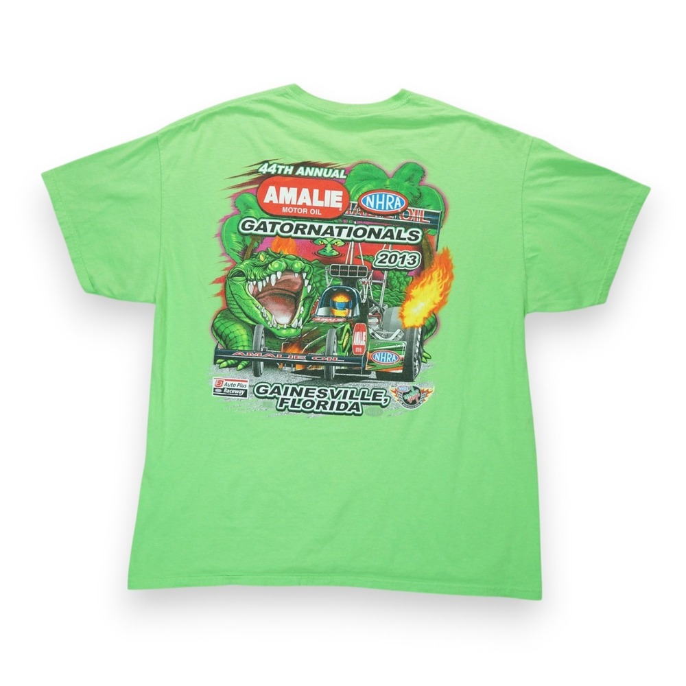 NHRA Drag Race 2013 Gatornationals Gainesville Florida, Green Size XL